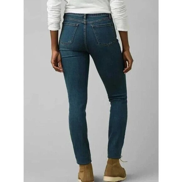 prAna Sienna Jean Deep Blue Stretch Denim Size 2/26 Regular MSRP $109 NEW - Picture 3 of 10